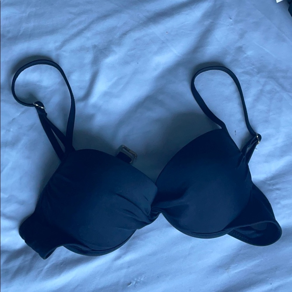 Black push up bathing suit top